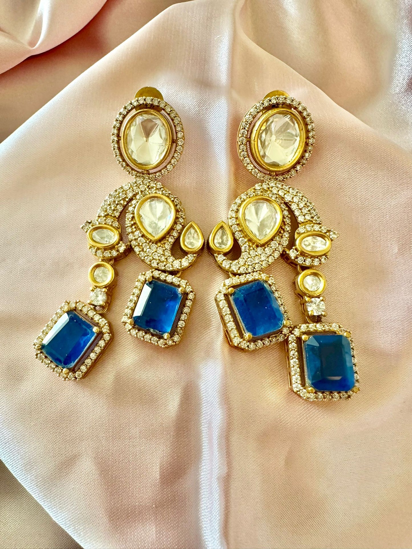 Sapphire Polki earrings