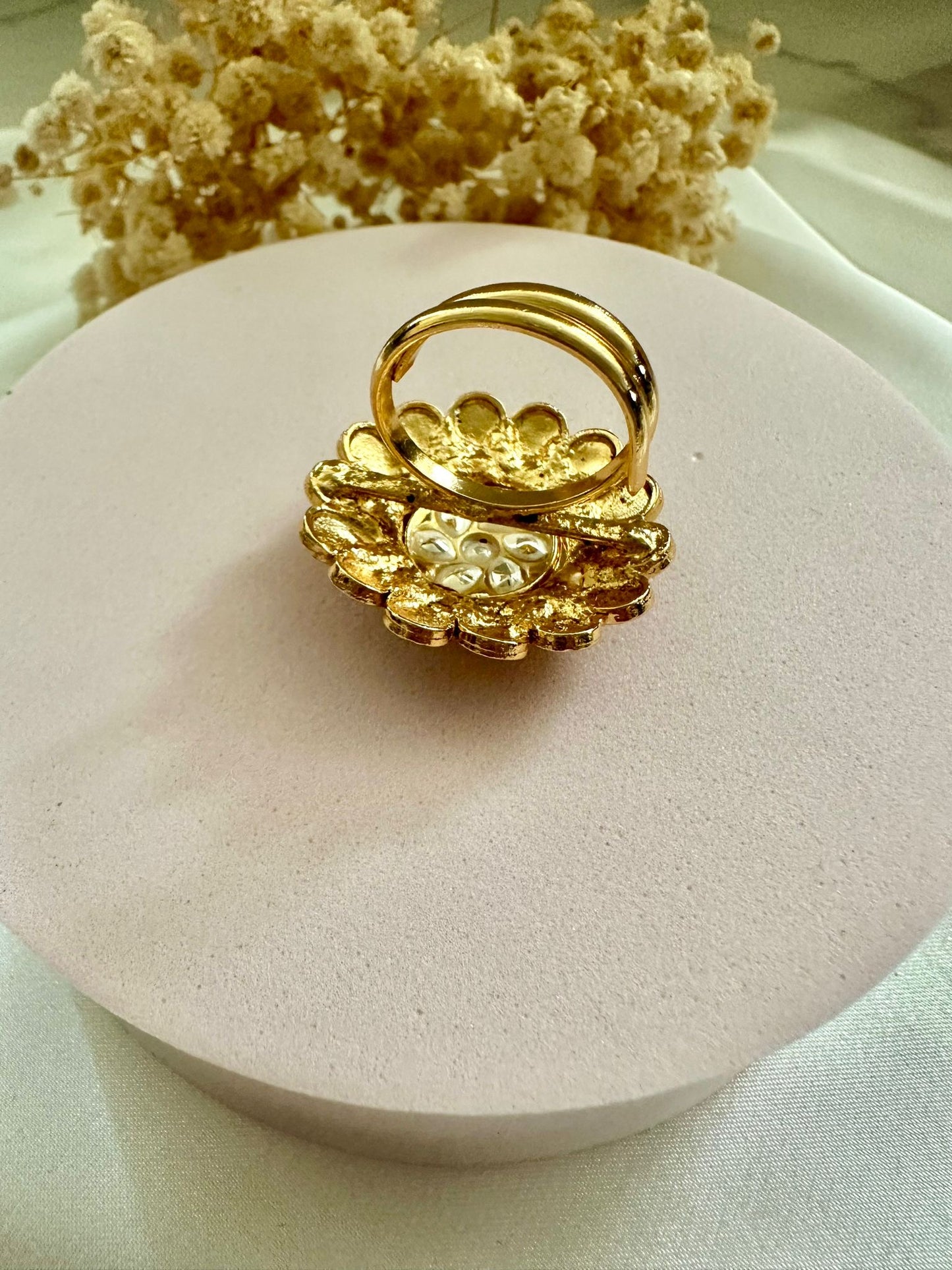 Gold finish ring