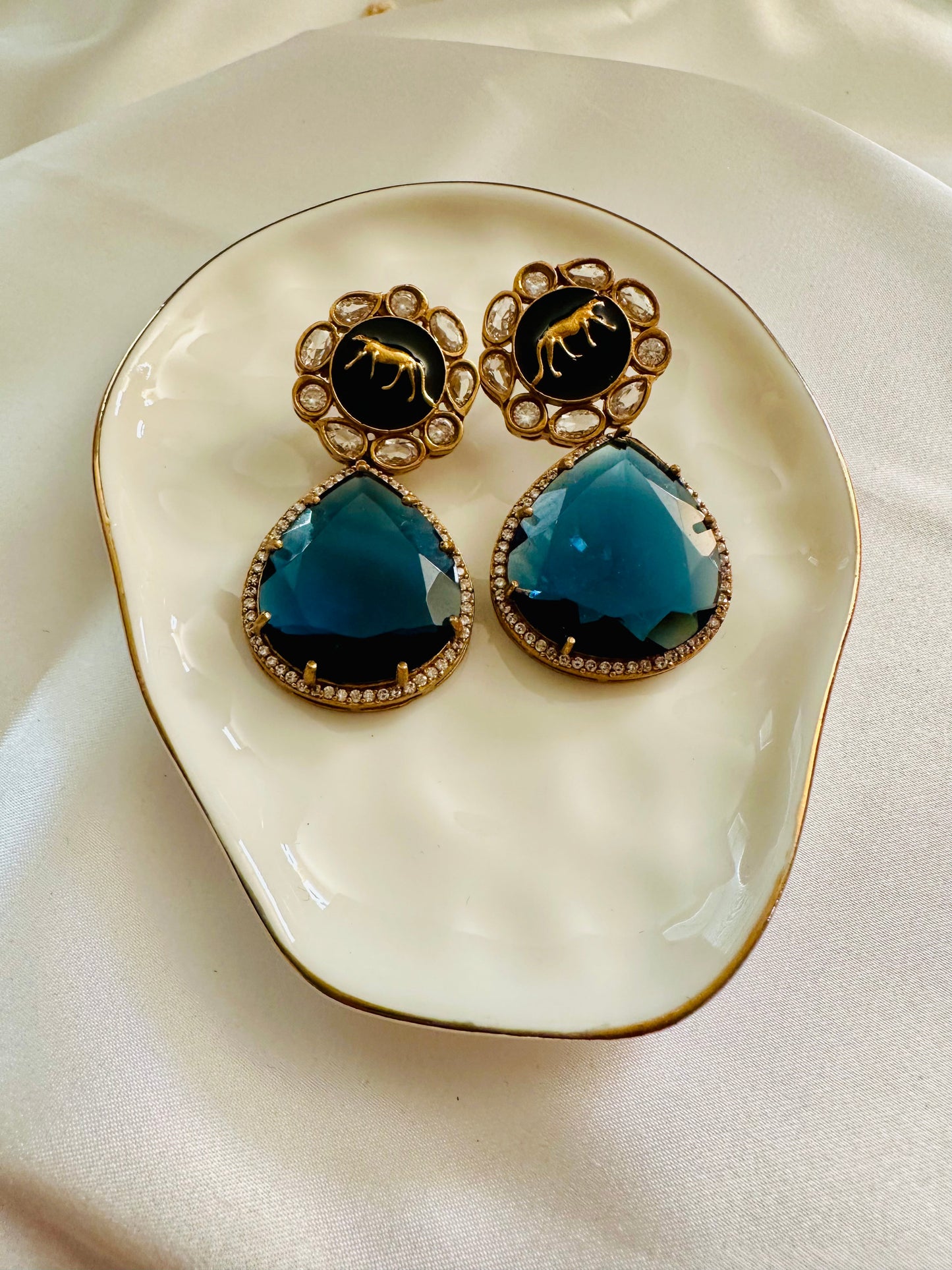 Blue earrings