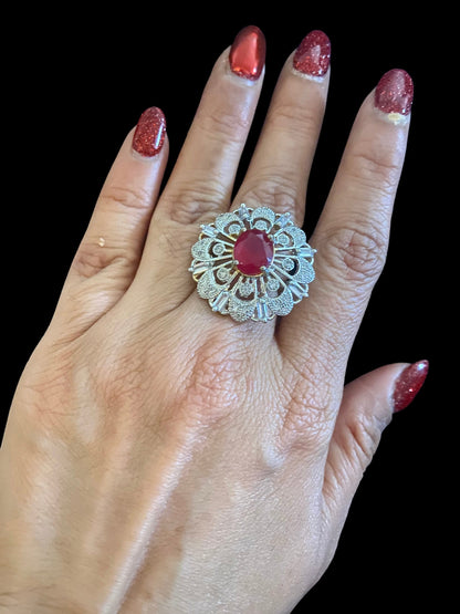 Ruby diamente ring