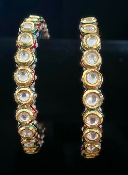 Kundan bangles