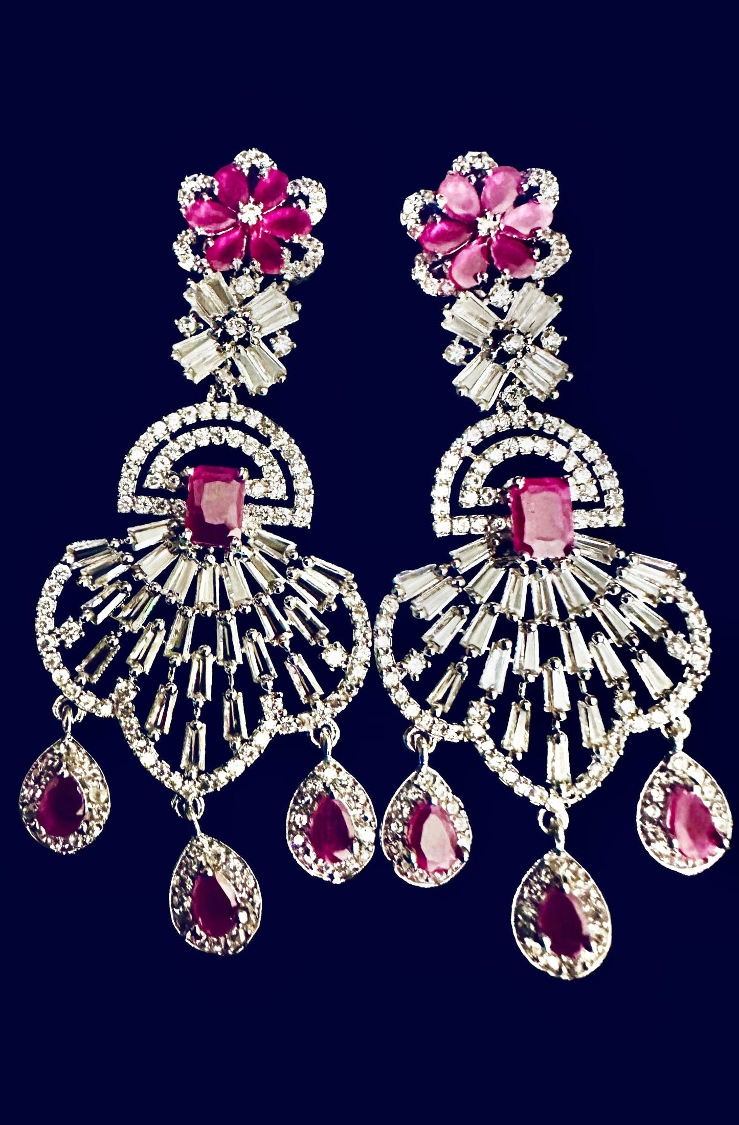 Fuchsia ad earrings