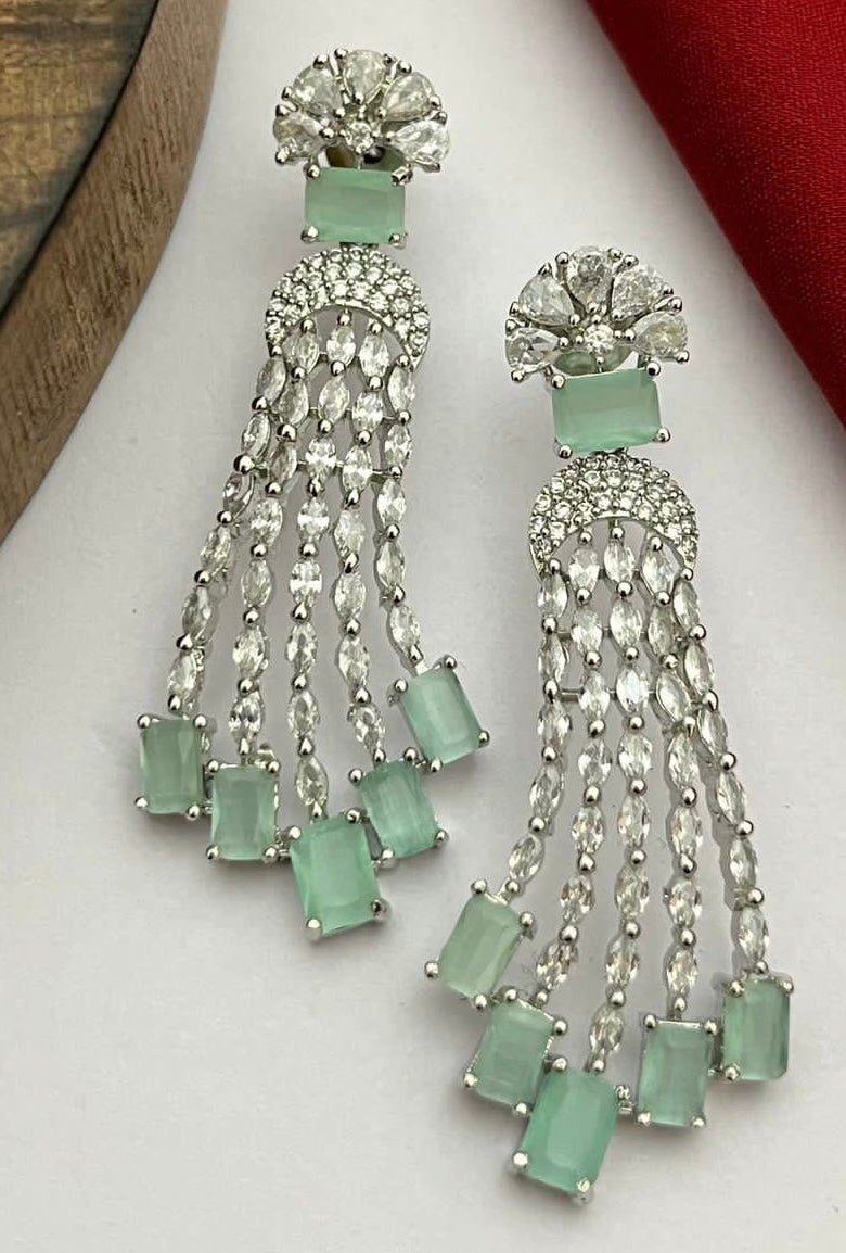 Mint green earrings