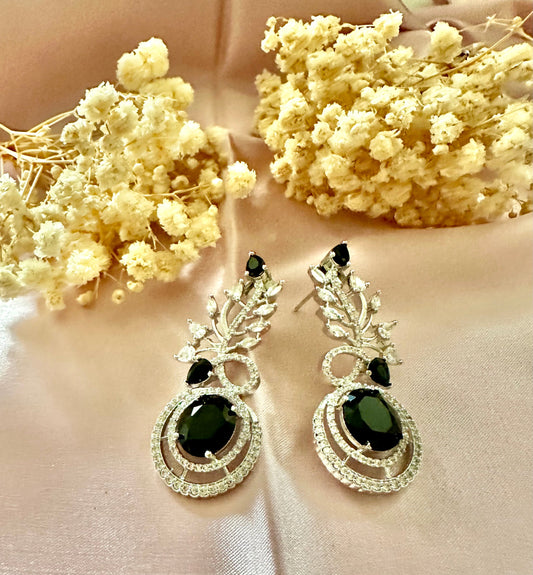 Black ad earrings