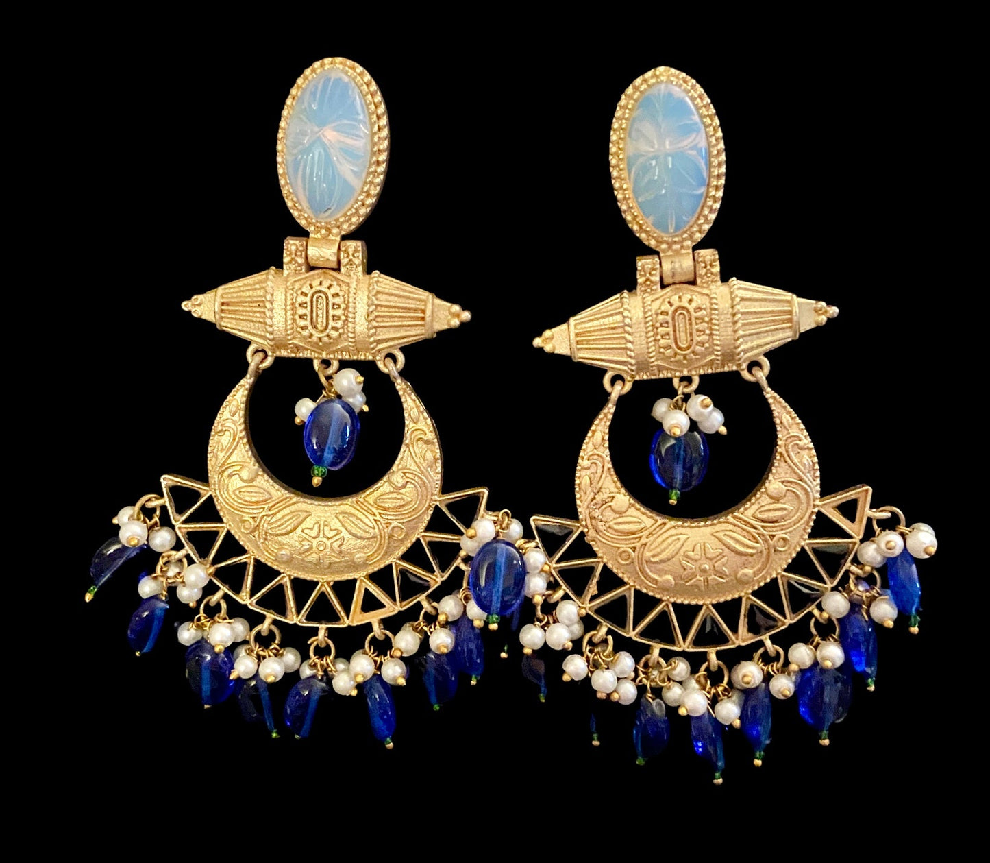 Blue sapphire earrings