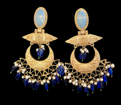 Blue sapphire earrings