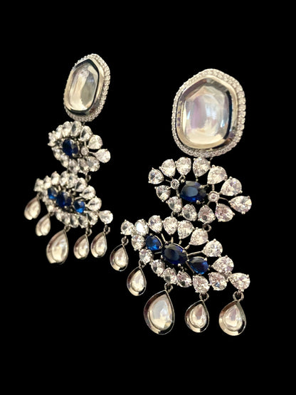 Sapphire diamente earrings