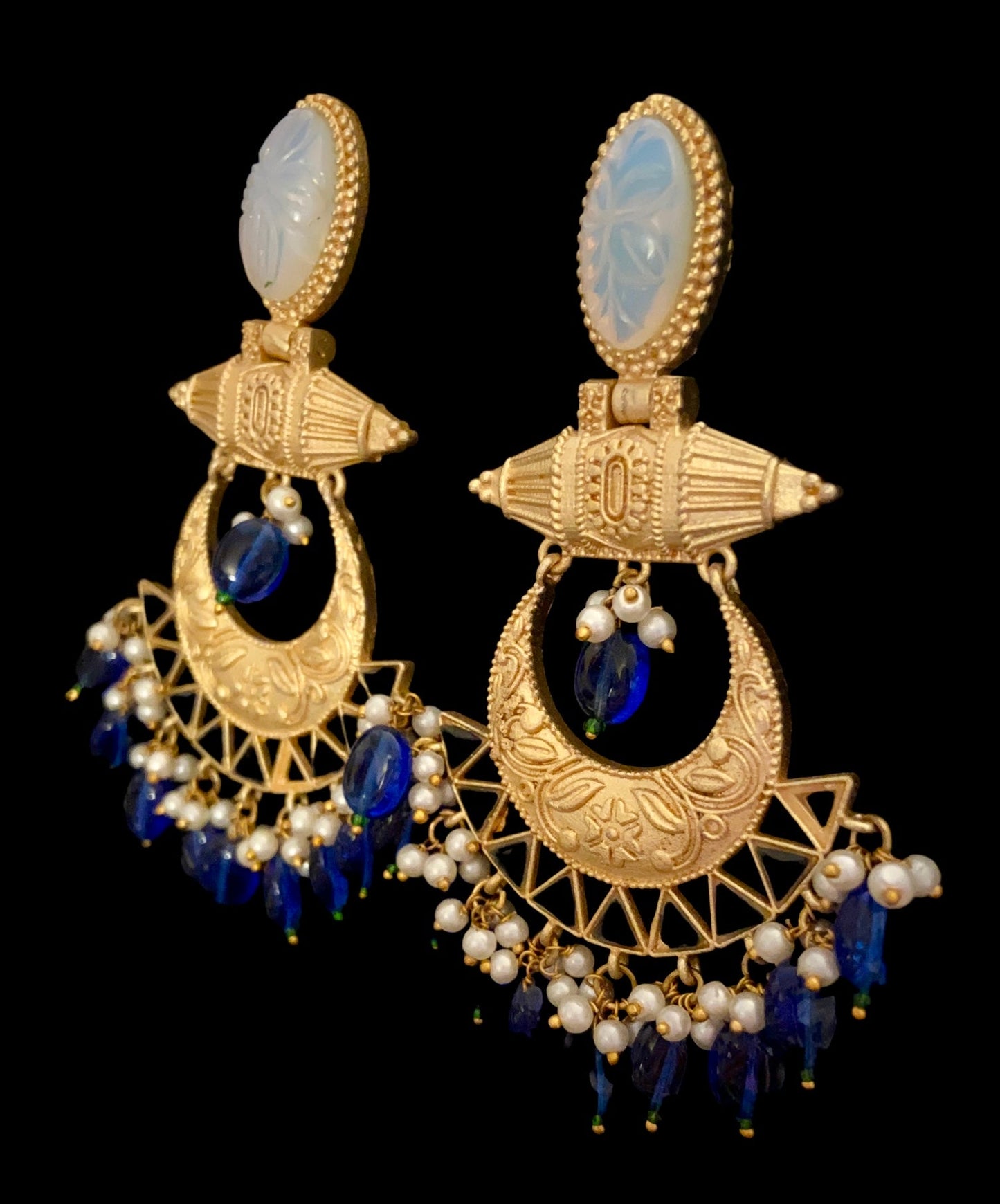 Blue sapphire earrings